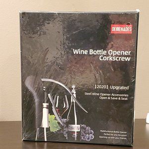 Wine Bottle Opener Rabbit Corkscrew Set-[2020 Upgraded] Demenades Wine Opener